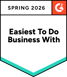 easiest to do business with G2 badge