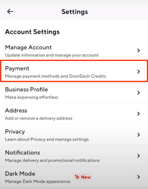 How to Redeem DoorDash Gift Card Step 3