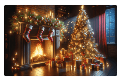 Christmas gift card design created on Toasty