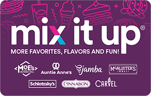 Mix It Up Multi Restaurant Gift Card