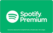 Spotify holiday gift card