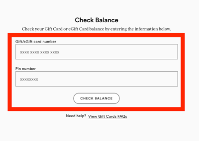 check Ulta gift card balance