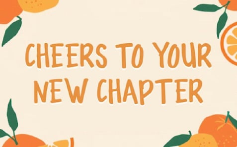 farewell message to coworker: CHEERS TO YOUR NEW CHAPTER