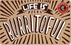 Chipotle gift card