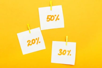 Discount paper stickers