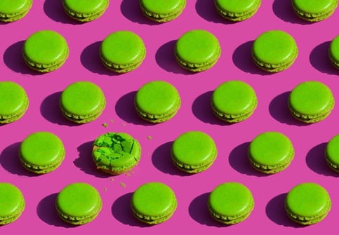 image of a bunch of macaroons, to signify that personalization in employee recognition is very important