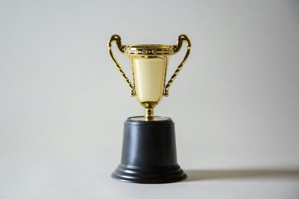 trophy to represent an employee award