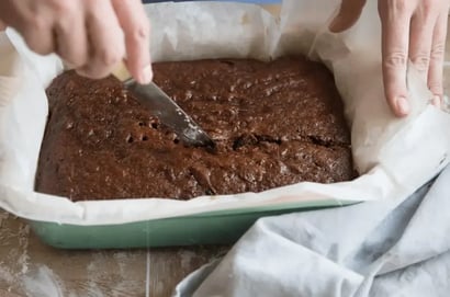 homemade brownie