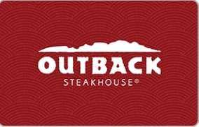 Outback steakhouse gift card