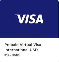 prepaid virtual visa international usd