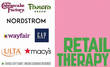 retail therapy gift card