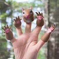 55 Funny gift ideas that will have you rolling on the floor 5 AQKILO Handi Squirrel Finger Hand Puppet Novelty Toys Doll Props ...