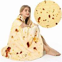 55 Funny gift ideas that will have you rolling on the floor 8 Burrito Tortilla Blanket 47 inches for Adult and Kids, Funny Realistic ...