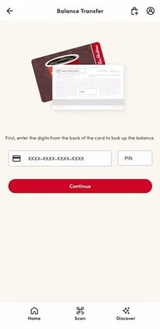 Tim Hortons mobile redemption step 4