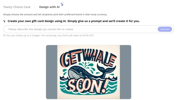 Toasty get whale soon ai image 