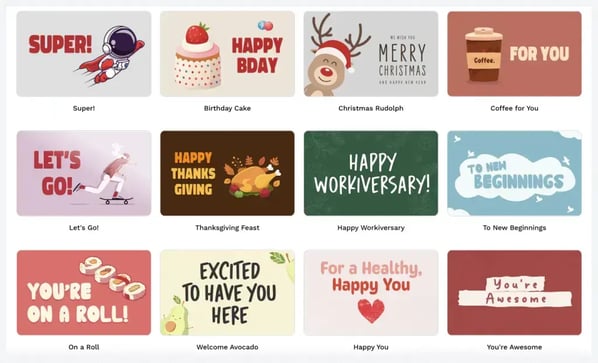 Toasty gift card designs