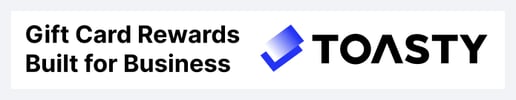 toasty gift card rewards made for business