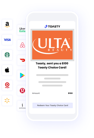 ulta gift card mobile phone mockup