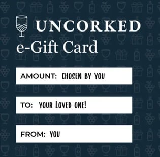 Uncorked gift card