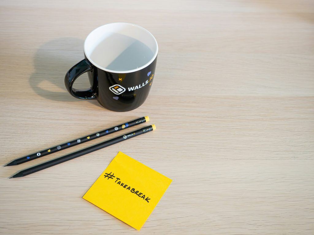 Branded mug as a Christmas gift for clients