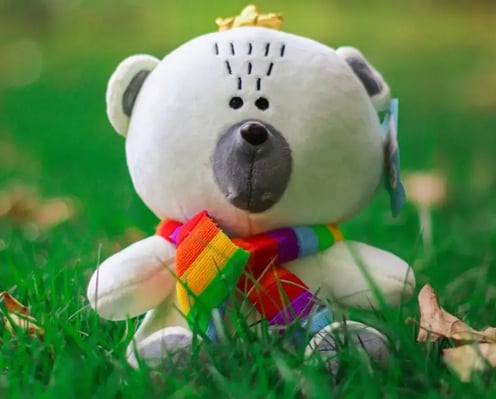 white bear stuffy