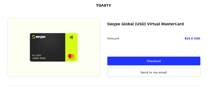 Swype Global Mastercard Redemption Step 1