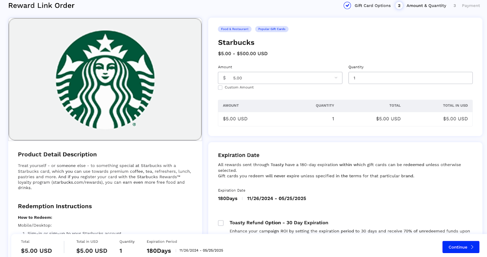 Toasty Download Reward Link Step 3