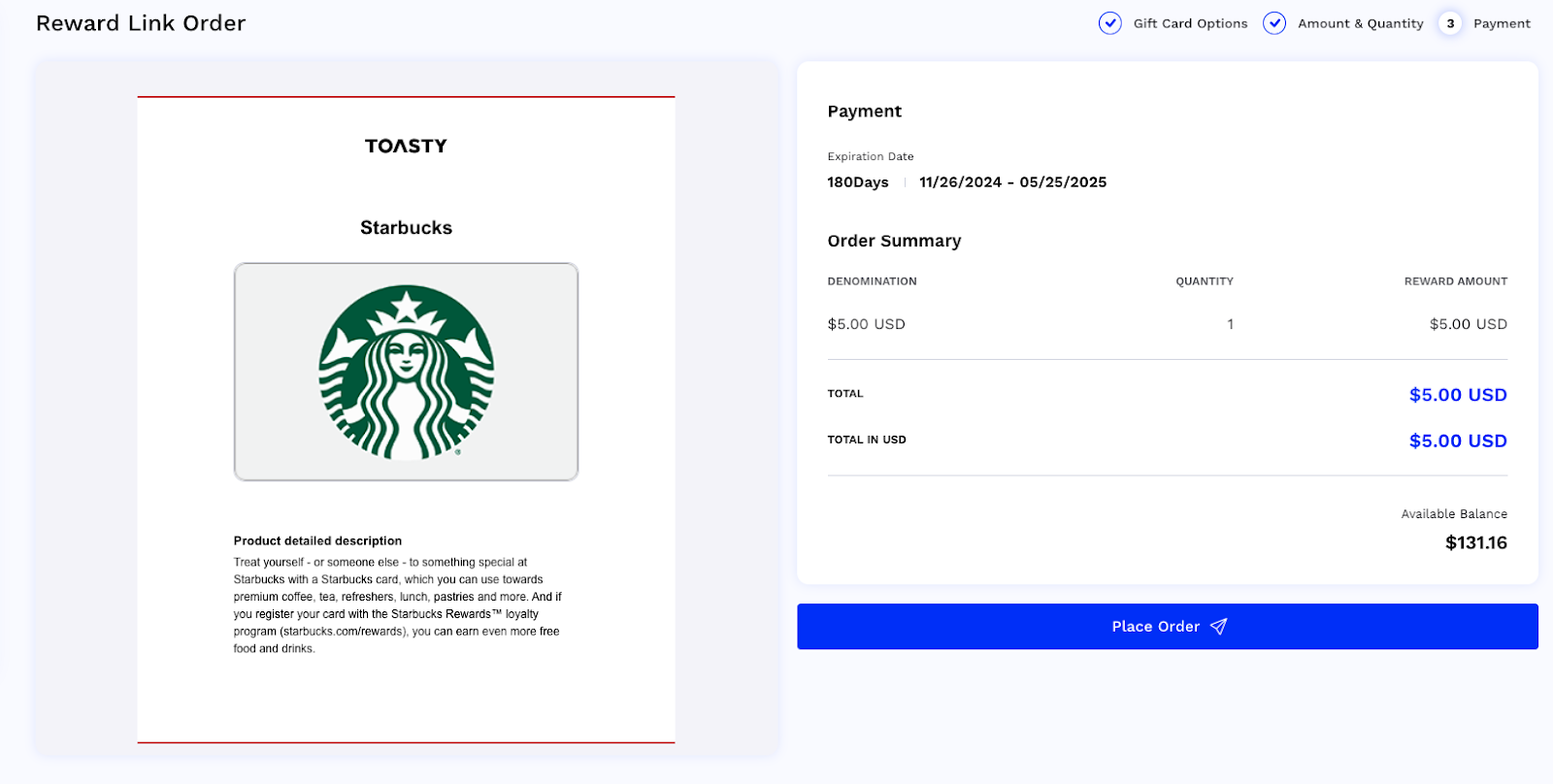 Toasty Download Reward Link Step 4