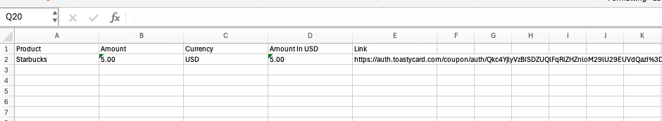 Toasty Download Reward Link Step 7
