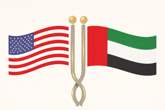 US and UAE flag