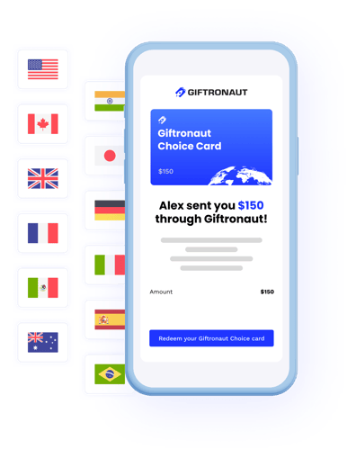 You choose the amount. Your recipient chooses the brand.