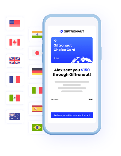 You choose the amount. Your recipient chooses the brand.