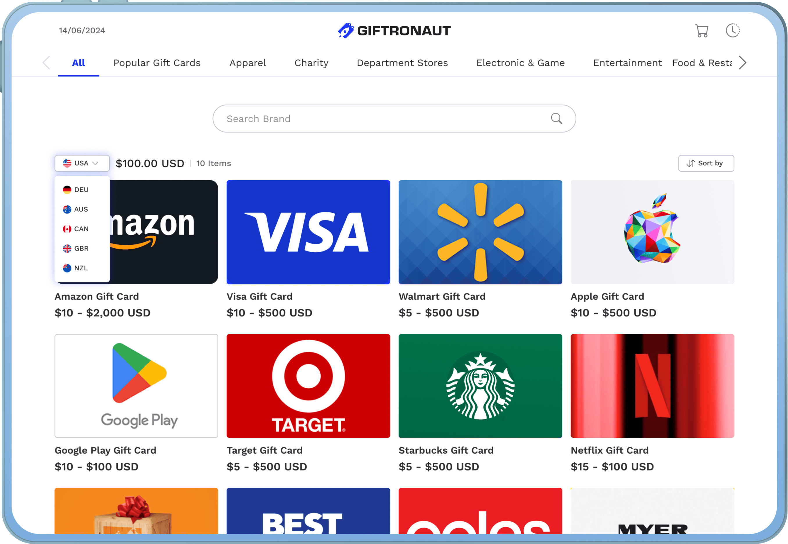 Best Way to Send Gift Cards Online | Giftronaut Choice Card
