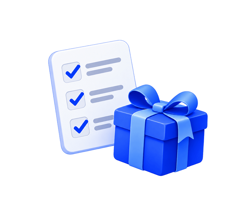 A reward box beside an approved delivery list