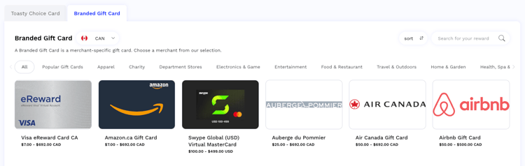 giftronaut visa gift card canada