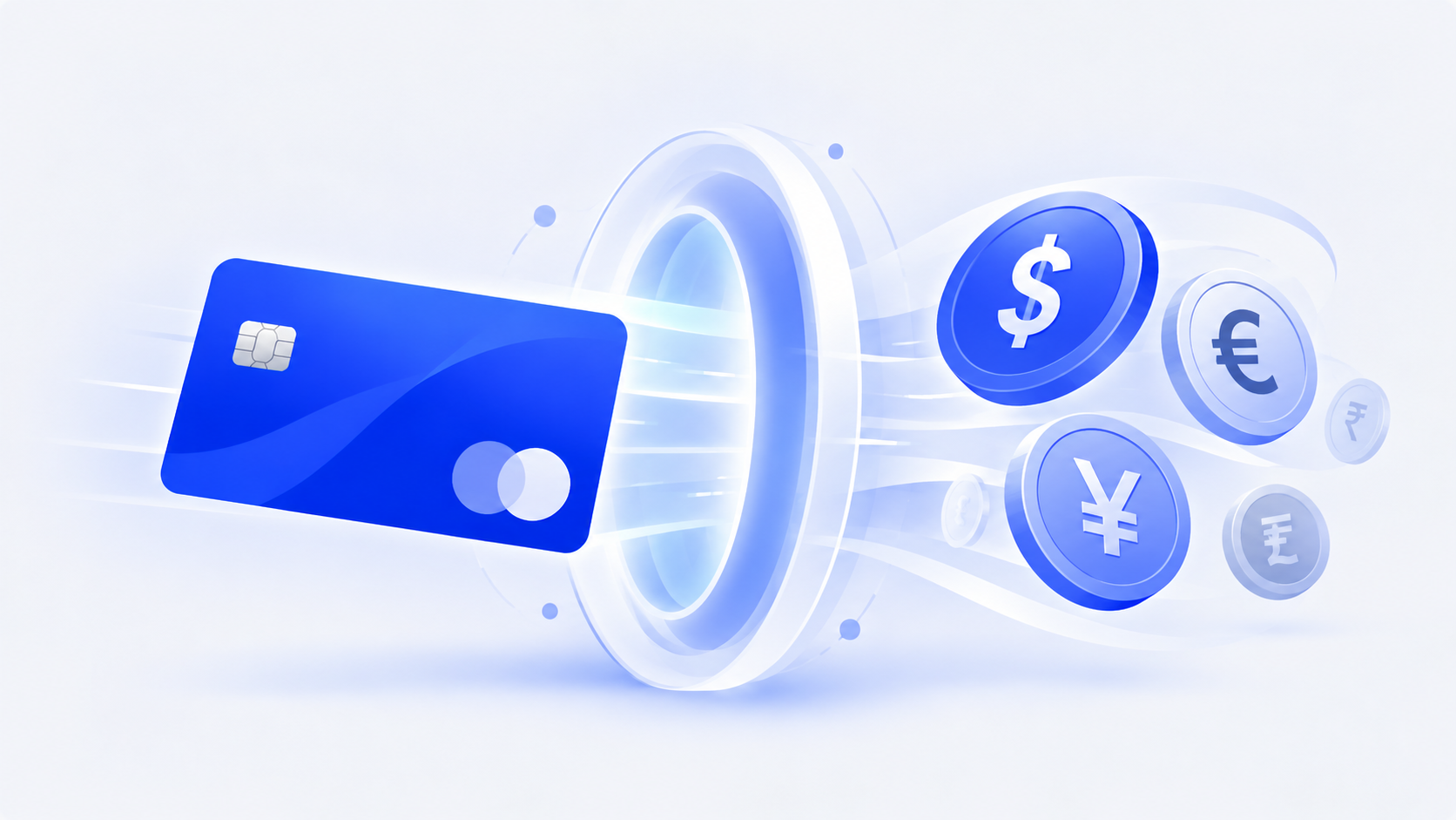 One gift card converting into multiple local currencies at redemption