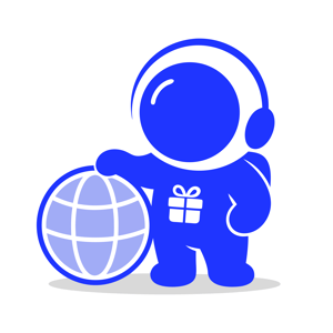 giftronaut mascot globe