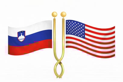 us and slovenia flag