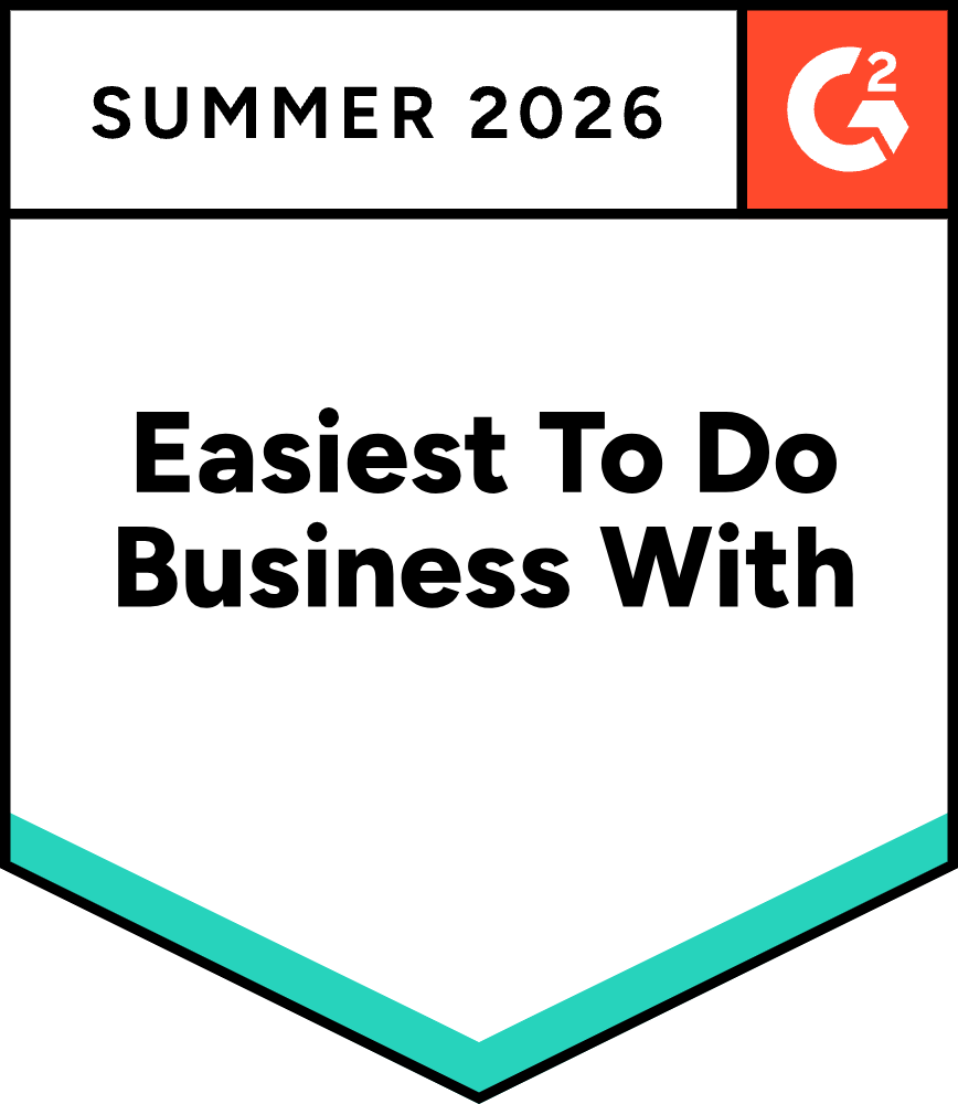 Easiest To Do Business With G2 Badge