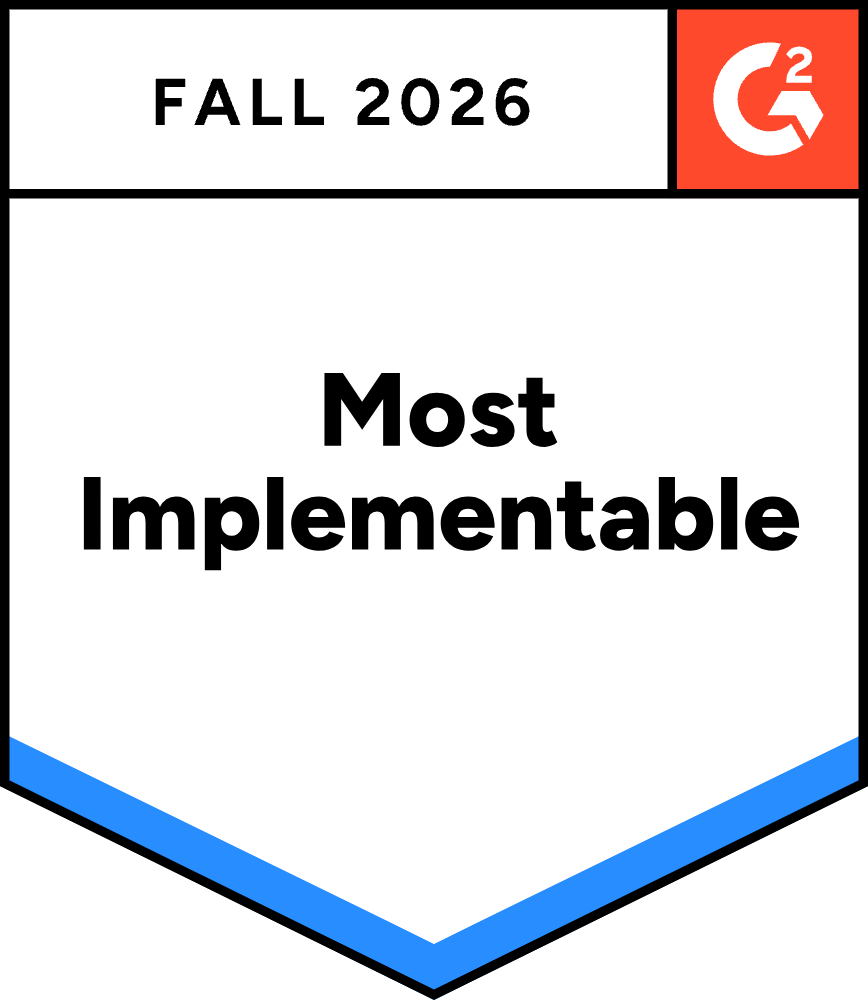 Most Implementable G2 Badge Fall 2026