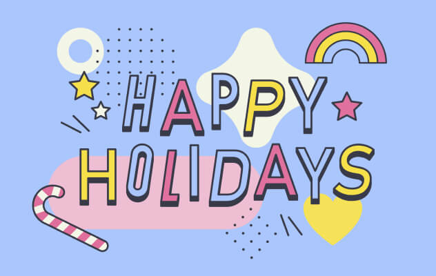 Holiday gift card design