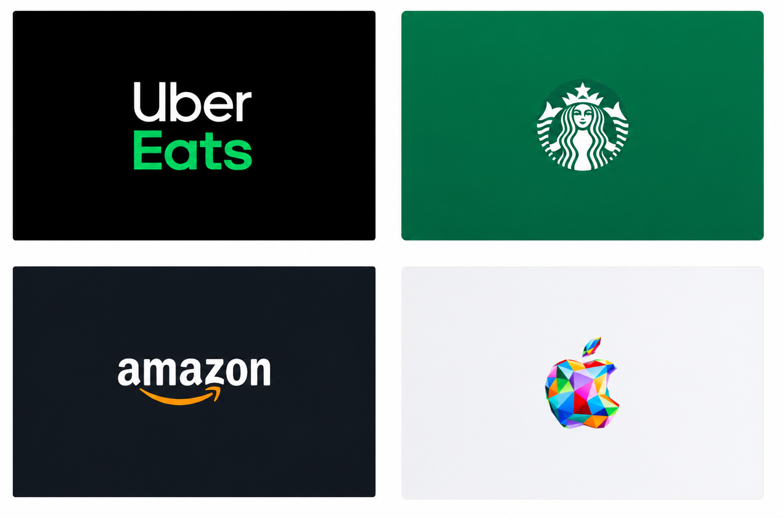 brand tiles uber eats starbucks amazon apple