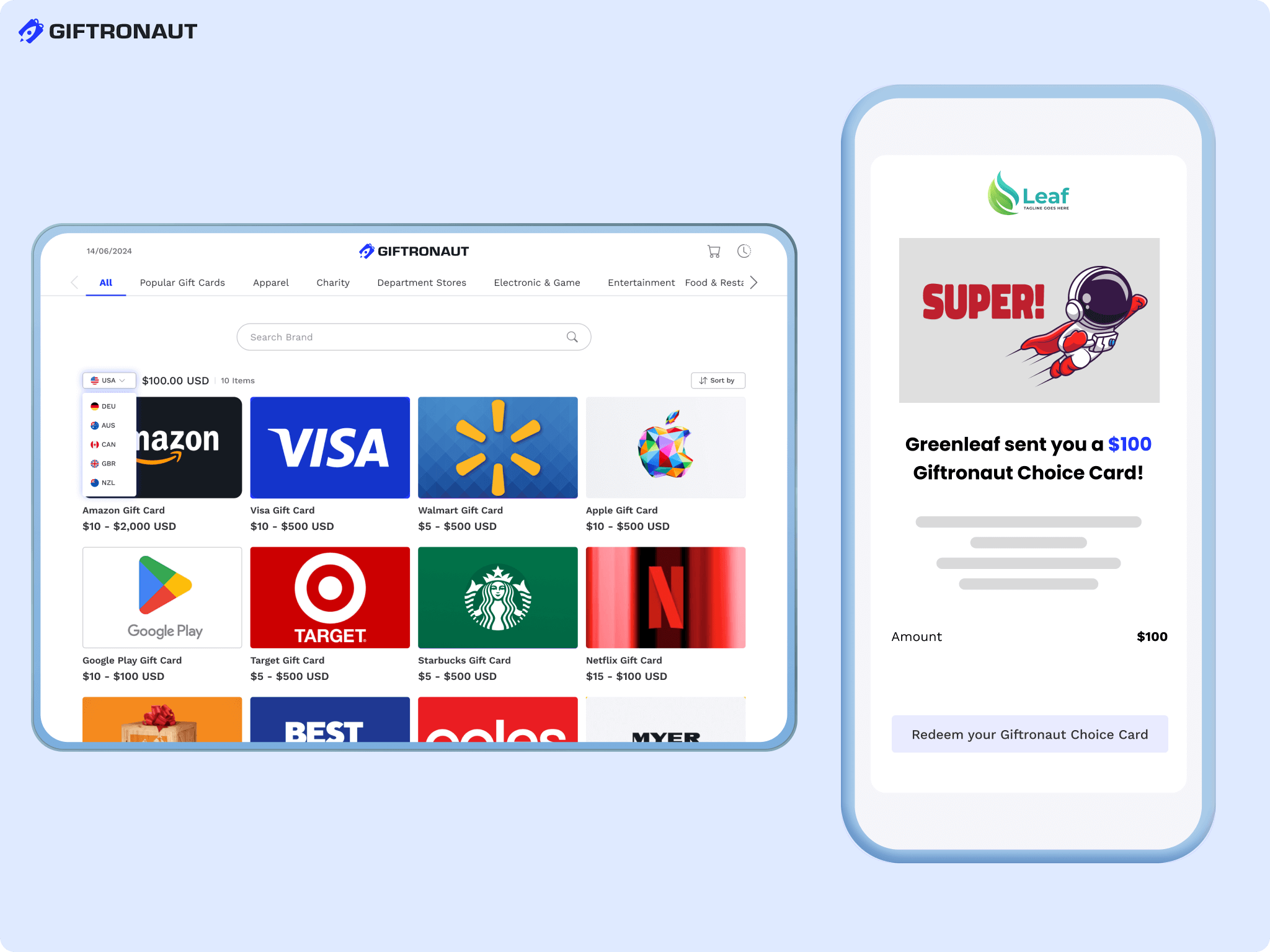 Digital Gift Card Platform: Send eGift Cards Online Instantly