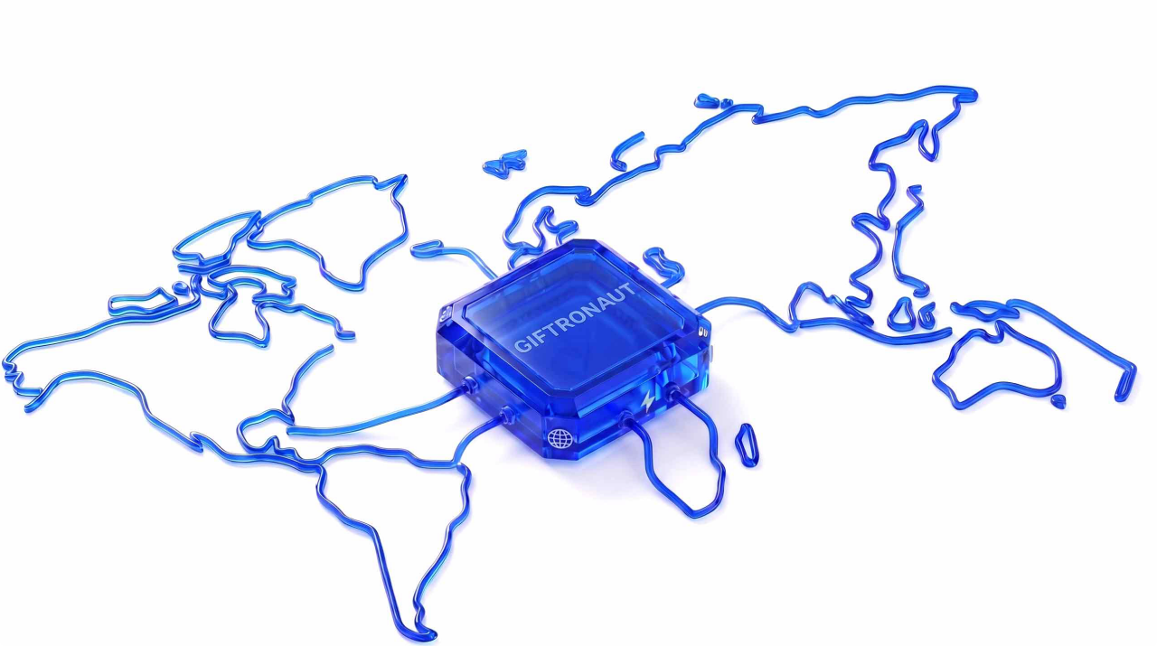 Giftronaut global gift card API illustration