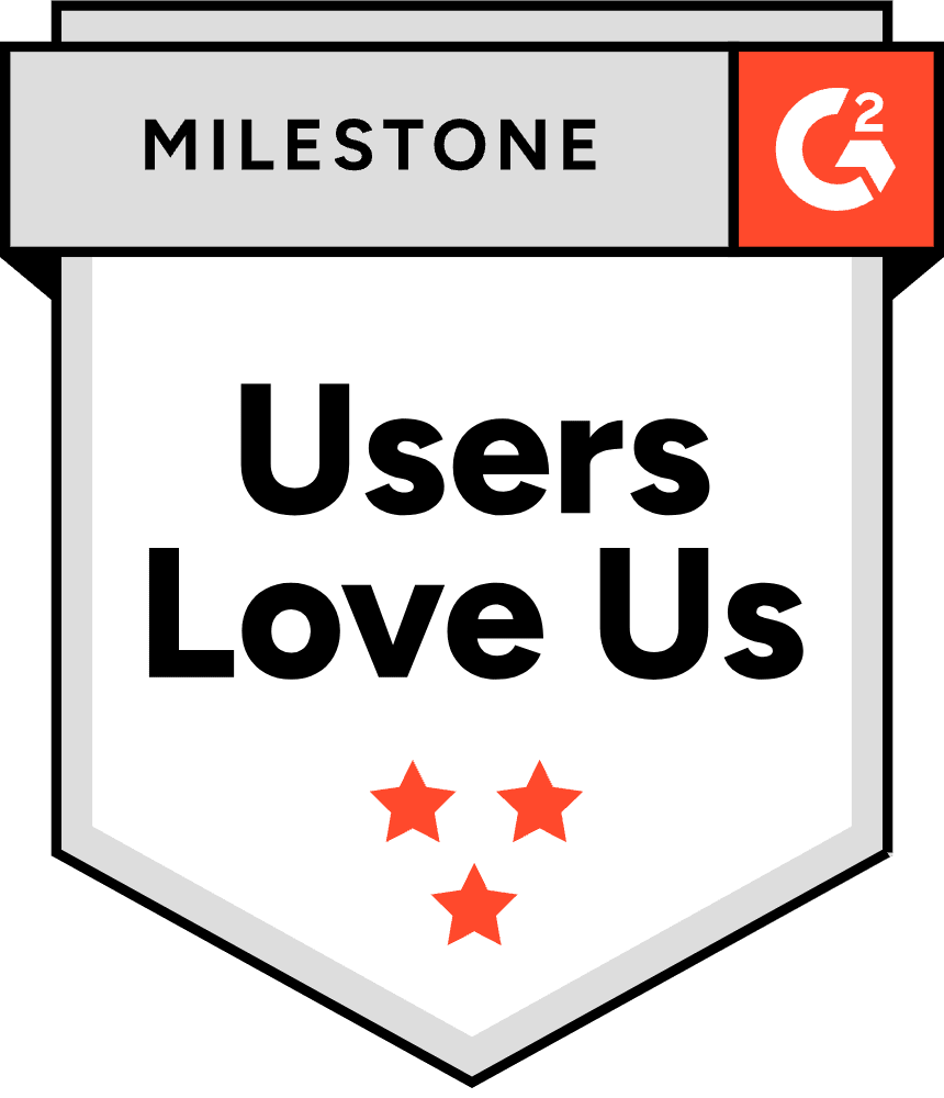 users love us G2 badge